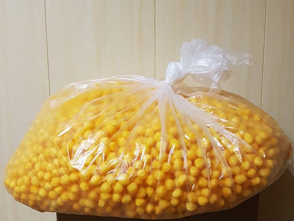 Кукурузные шарики со вкусом сыра в Переделкино