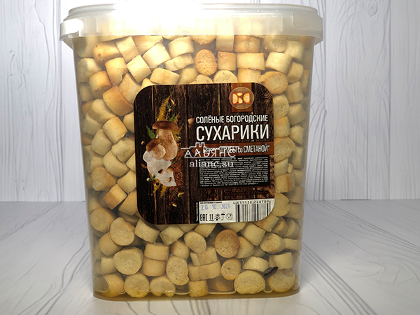 Сухарики с грибами и сметаной в Переделкино