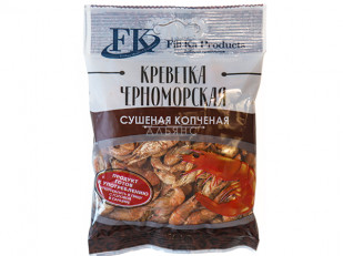 Мучные полоски МАЛИНОВЫЕ со вкусом острых бараньих рёбрышек 76 гр: Креветка Черноморская (копченая) (25гр)