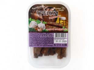 Сухарики с сыром начос: Сурские гренки Чеснок с зеленью (100 гр)