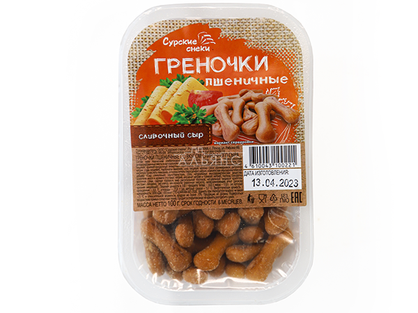 Сурские (ПШЕНИЧНЫЕ) Сливочный сыр (100 гр) в Переделкино