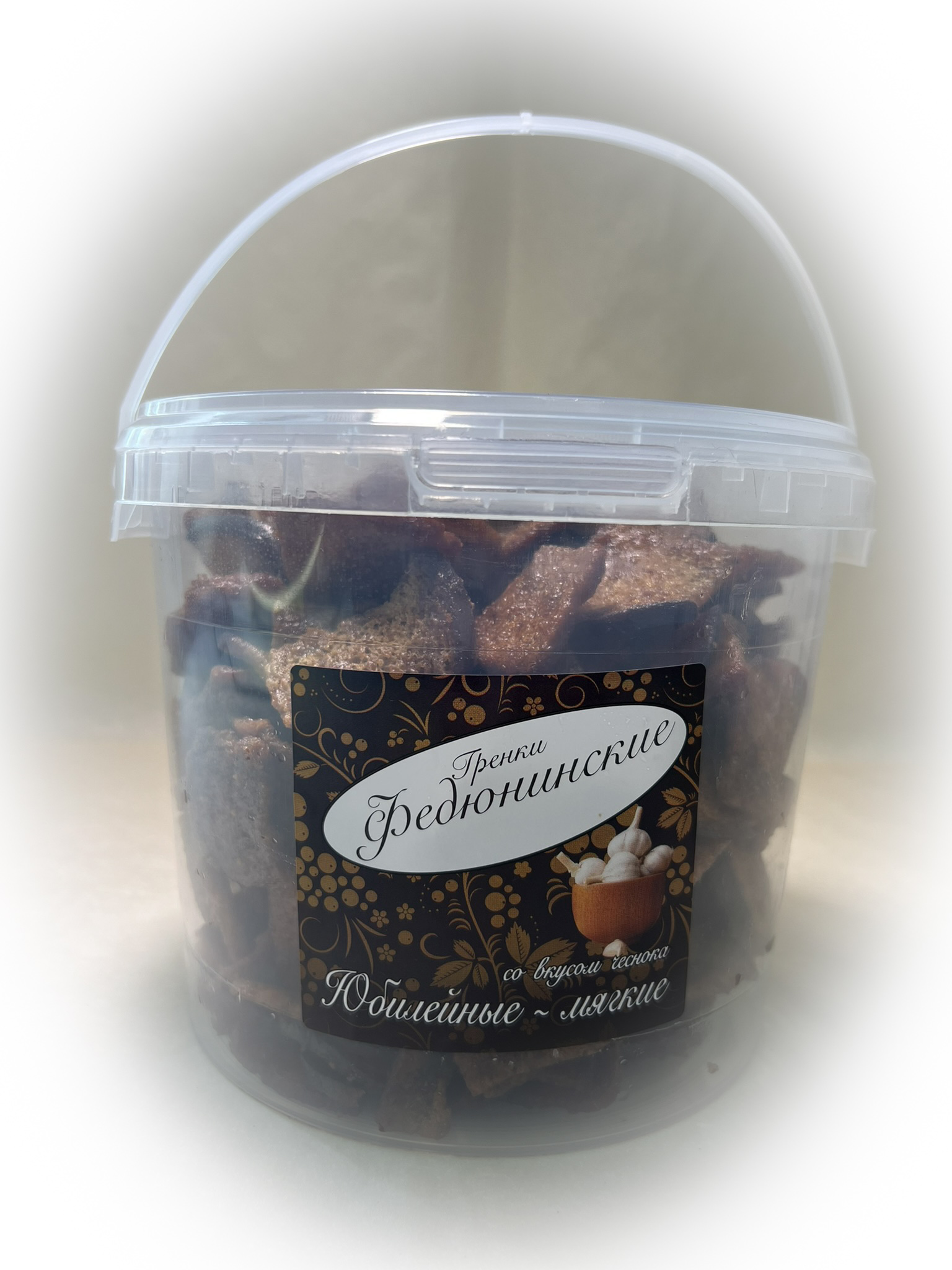 Гренки "ФЕДЮНИНСКИЕ" "Чеснок" (ведро 900 гр.) в Переделкино