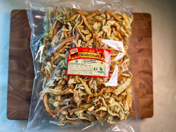 Нитка ЖАРЕНАЯ "Васаби" Oktobersnack 1 кг (сырный продукт) в Переделкино