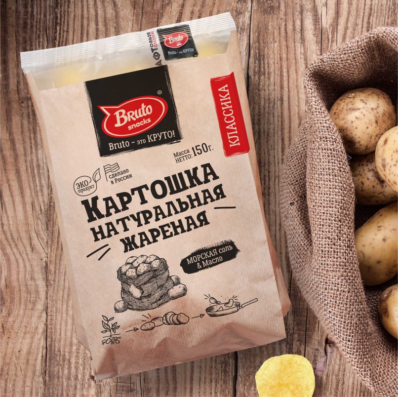 Картофель «Бруто» с солью 130 гр. в Переделкино